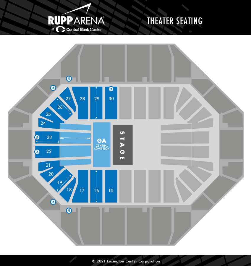 Seating Chart Central Bank Center