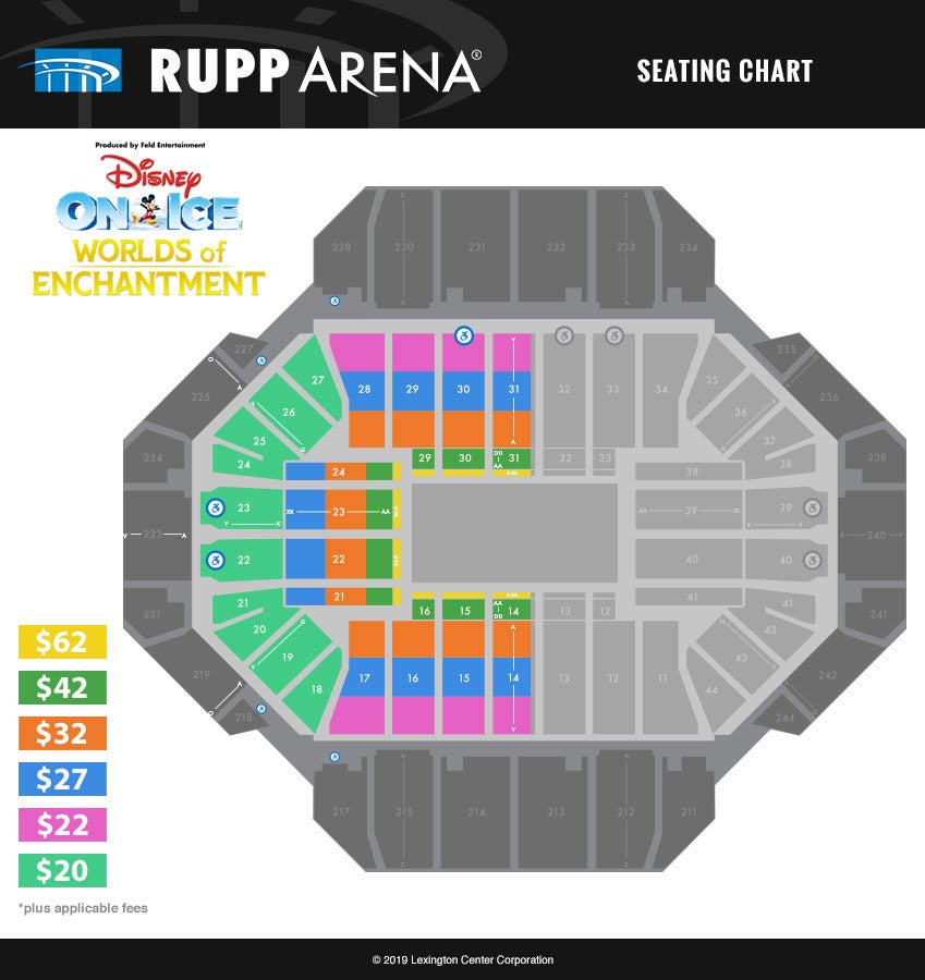 Rupp Arena Seating Chart Disney On Ice