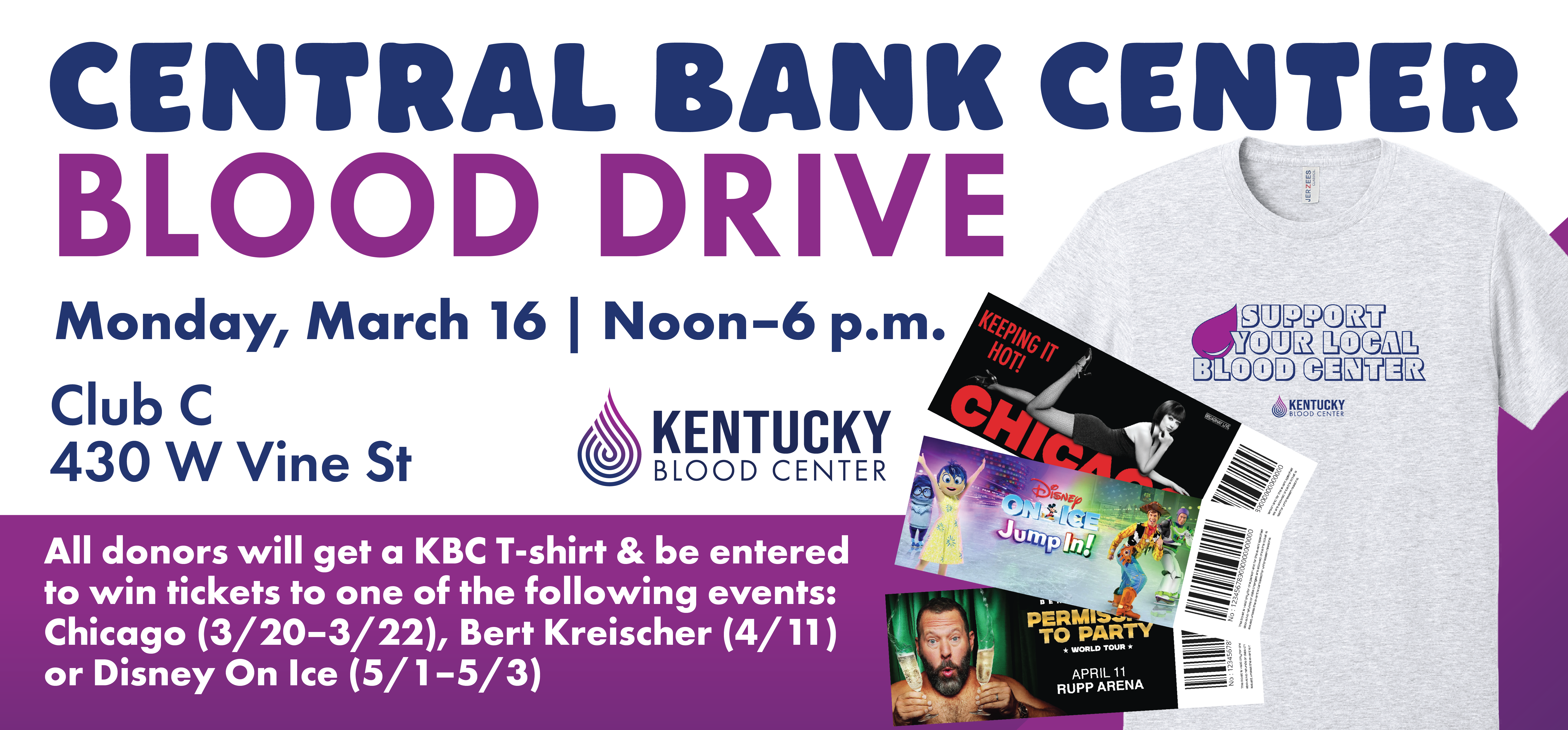 Central Bank Center Blood Drive