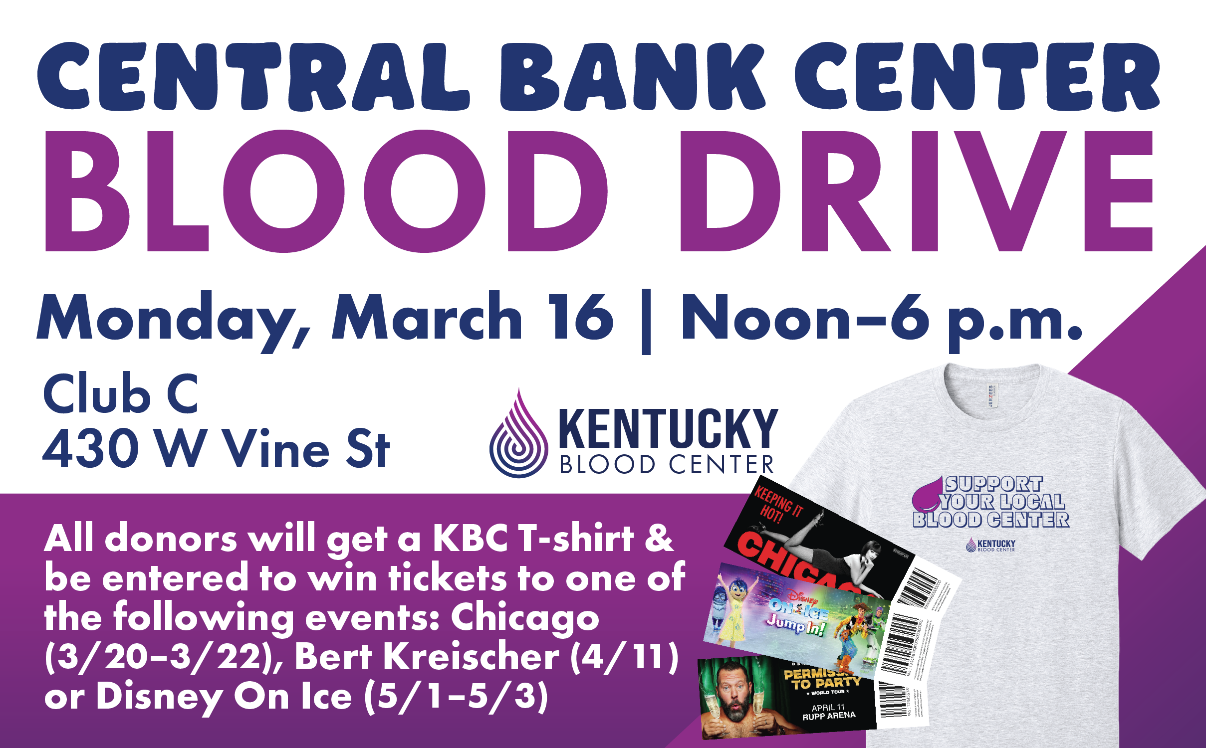 More Info for Central Bank Center Blood Drive
